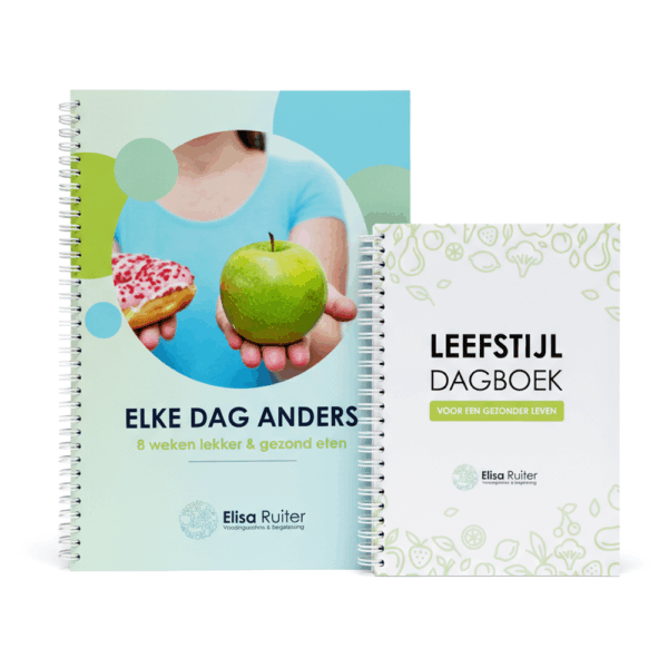 boek-elke-dag-anders-leefstijl-dagboek-gezond-afvallen-combi Combideal: Boek ‘Elke dag anders’ + Leefstijl dagboek
