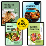 Combideal: Digitale seizoensmenu's complete set (Lente, Zomer, Herfst & Winter)